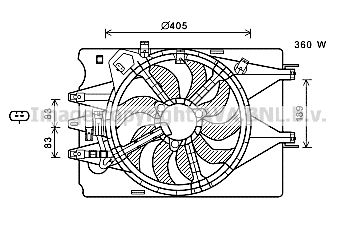 AVA QUALITY COOLING Вентилятор, охлаждение двигателя FT7602